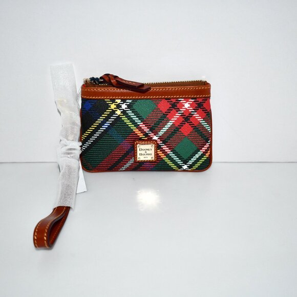 Dooney & Bourke Crosshatch Medium Wristlet in Charcoal #WWNDS1408 NWT - Picture 3 of 6